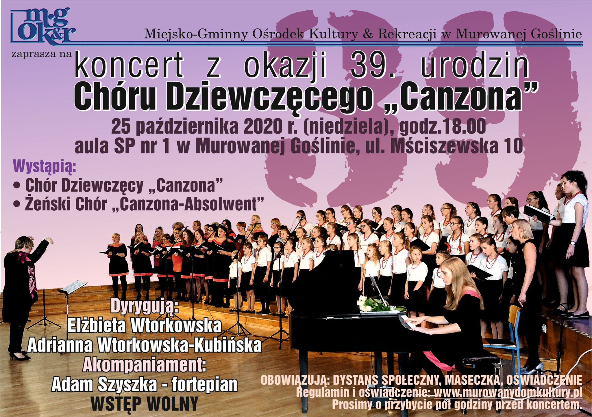 Plakat Canzona koncert