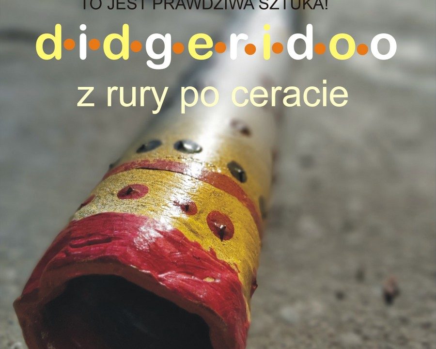 Zbliżenie na otwór rury didgeridoo